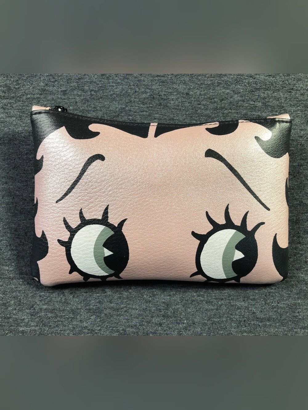 Betty Boop Pink Illustrated Makeup Pouch w/ Sequins